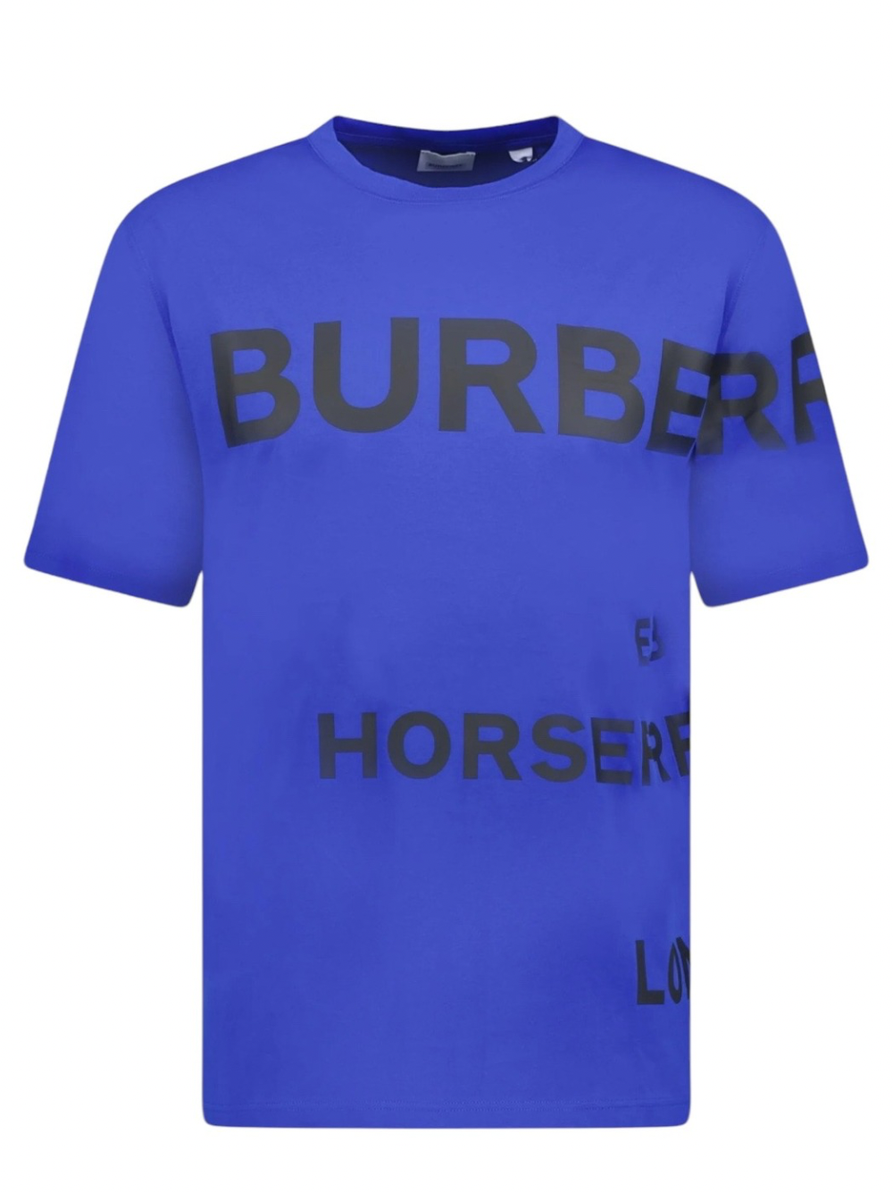 Burberry Horseferry Cotton T Shirt Blue