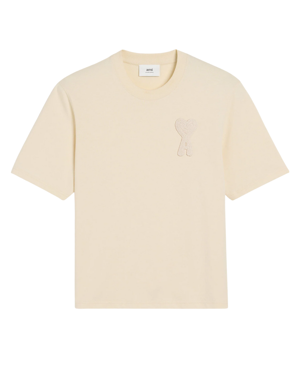 AMI PARIS Ami de Coeur T Shirt Beige