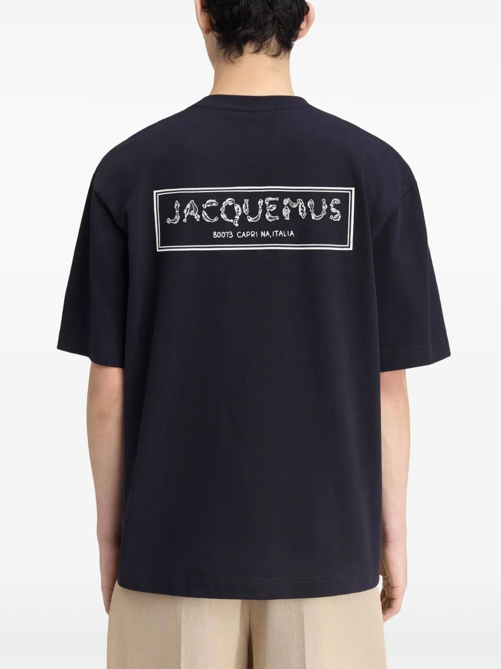 Jacquemus Le Meru Logo T-Shirt Navy