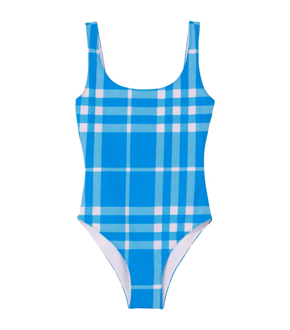 Burberry Blue Check Swimsuit