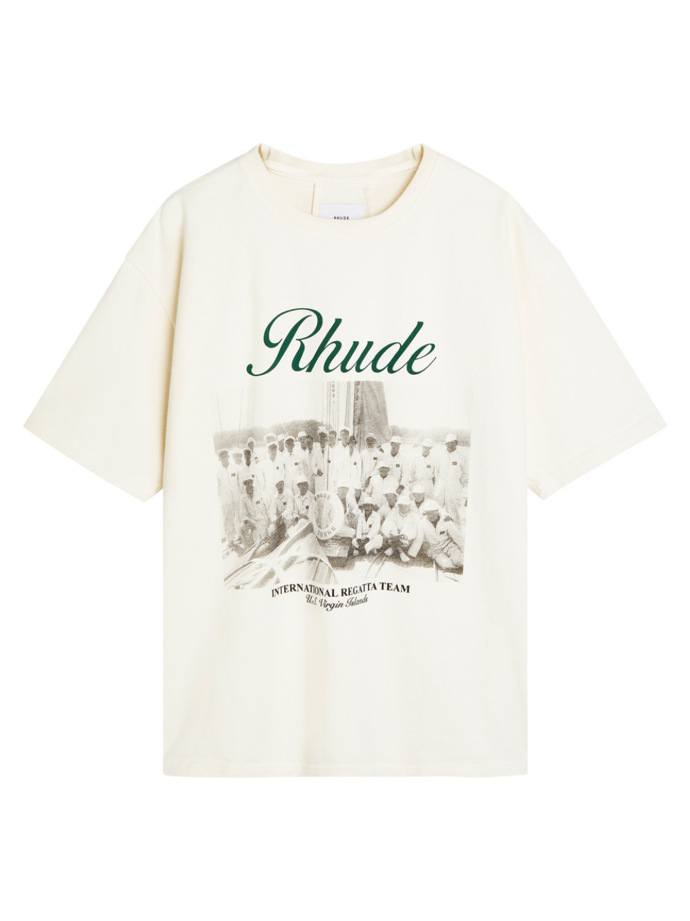Rhude Virgin Islands Script Vintage T Shirt White
