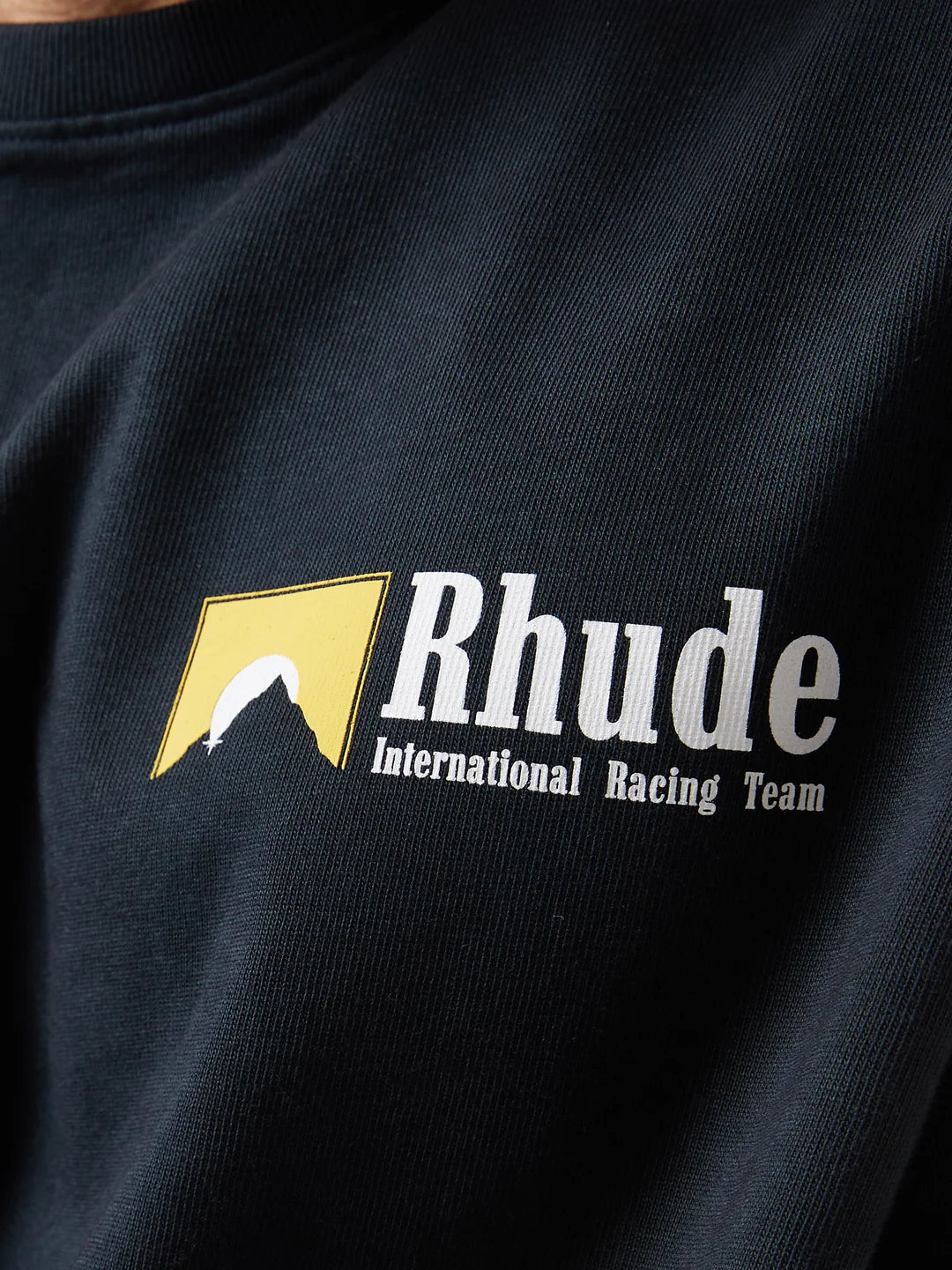 Rhude International Racing Logo T Shirt Black