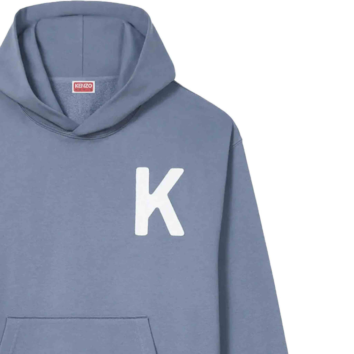 Kenzo Lucky Tiger Oversized Embroidered Hoodie Blue