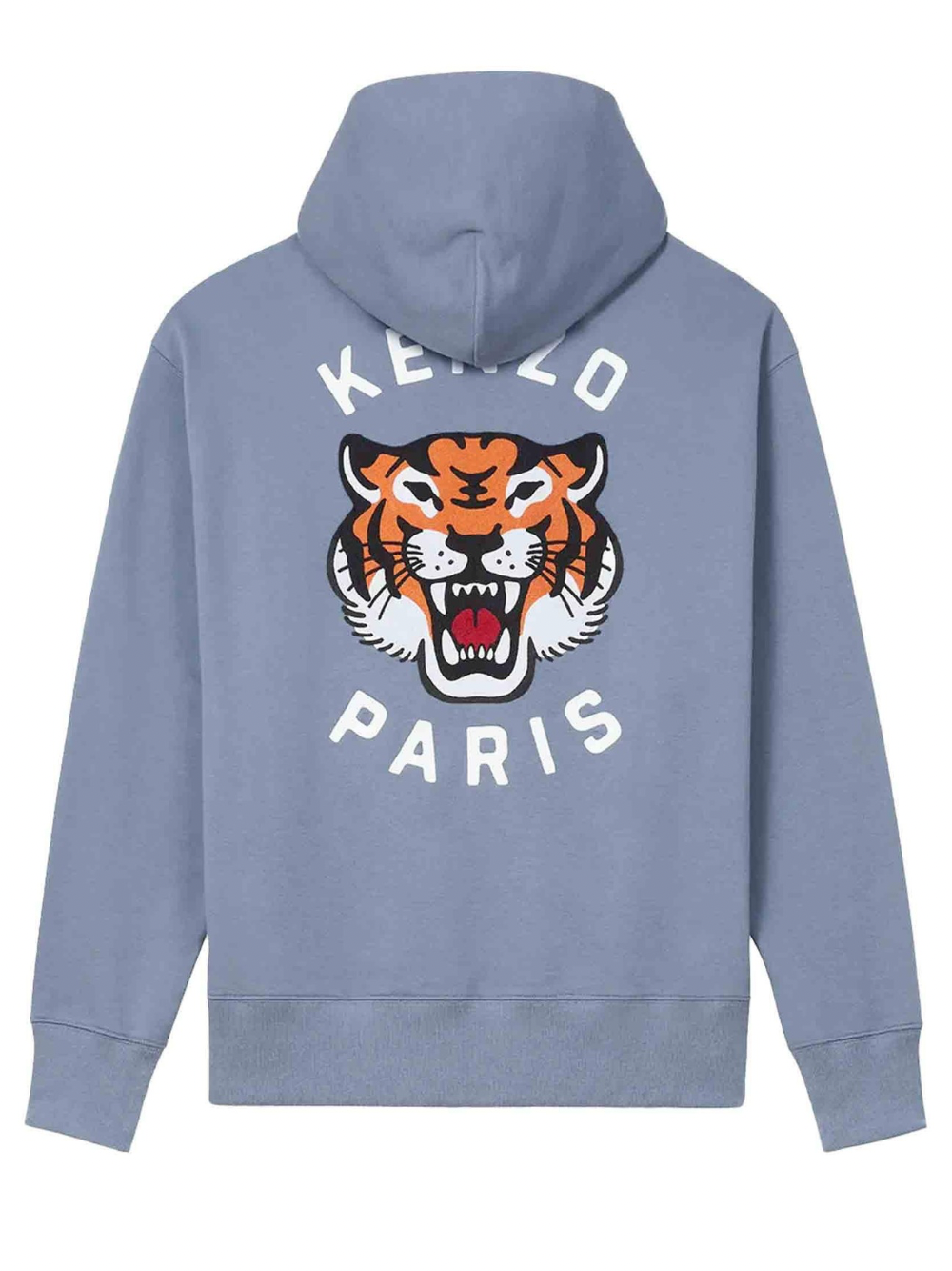 Kenzo Lucky Tiger Oversized Embroidered Hoodie Blue