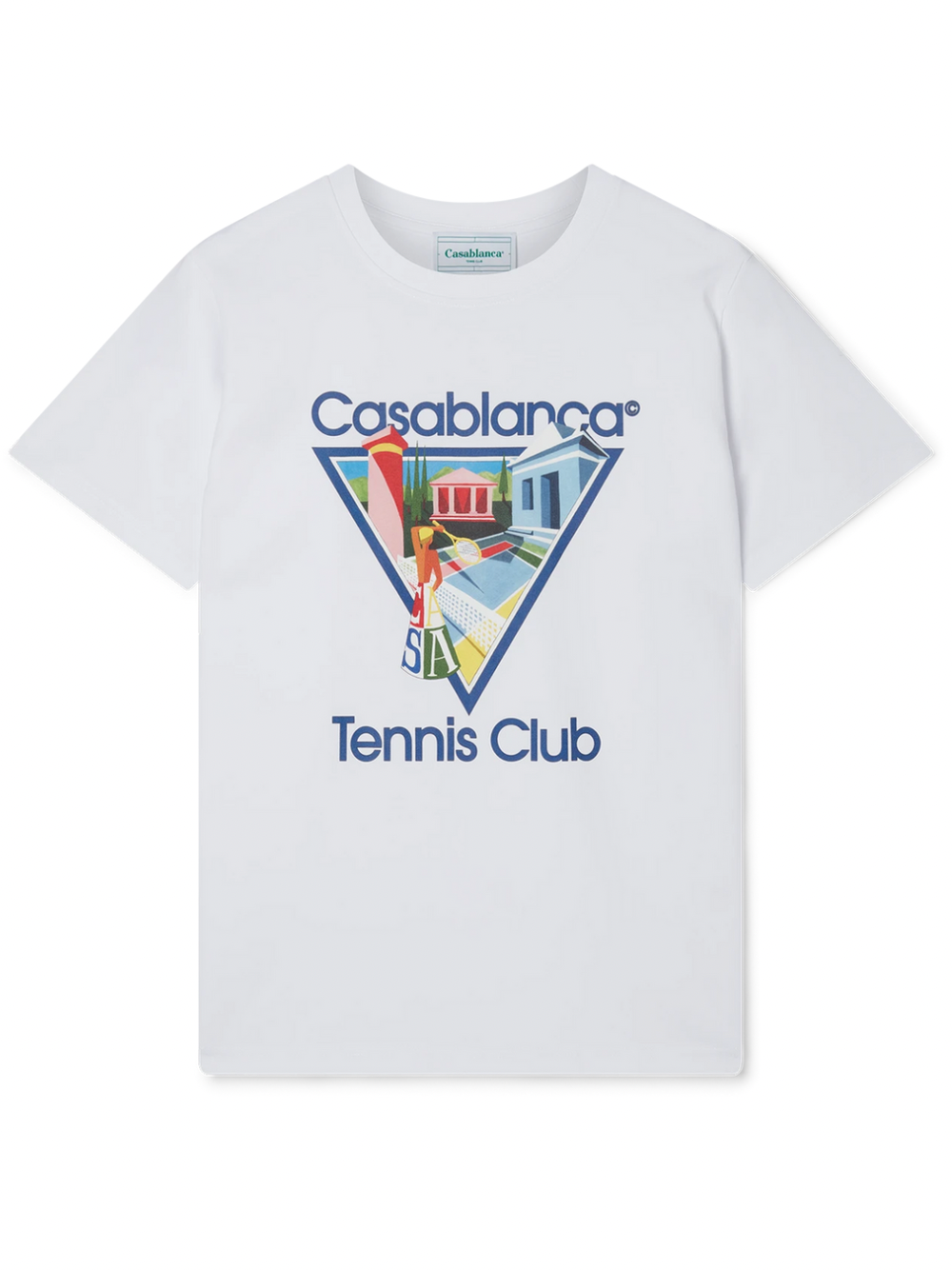 Casablanca La Joueuse Tennis Club T-Shirt in White