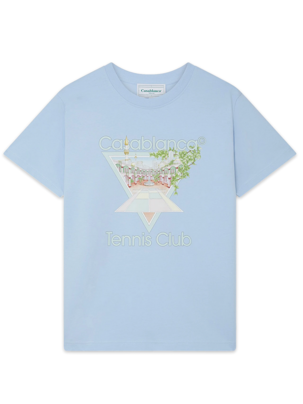 Casablanca Tennis Club Icon T-Shirt Pale Blue