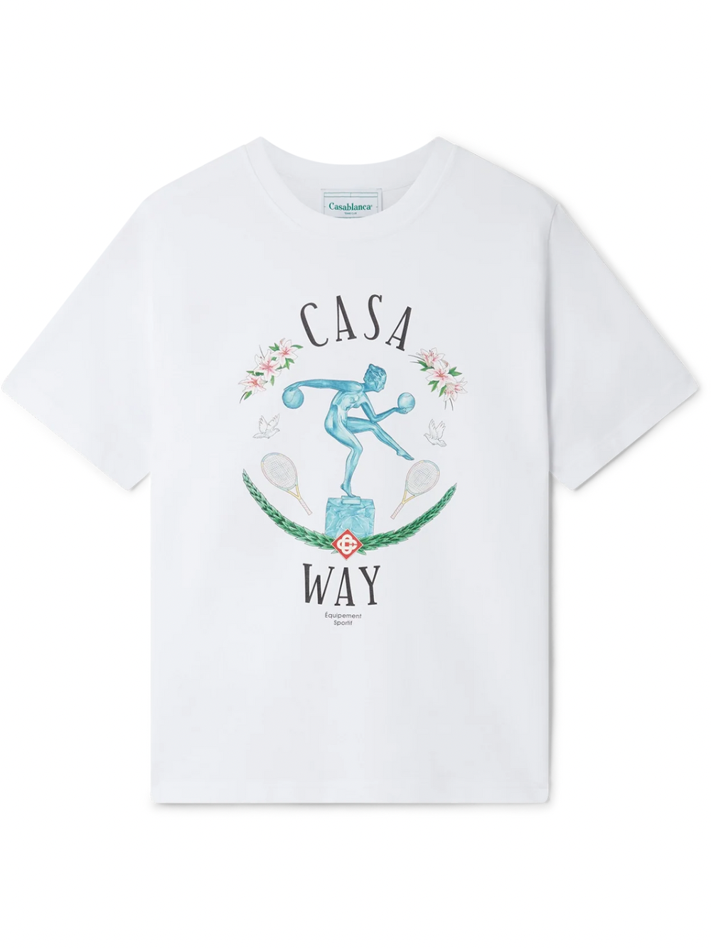 Casablanca Statue En Marbre T-Shirt White