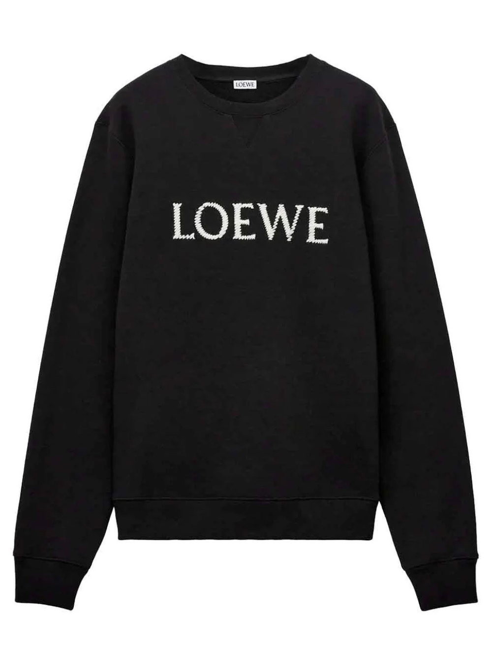 Loewe Logo Embroidered Sweatshirt in Black