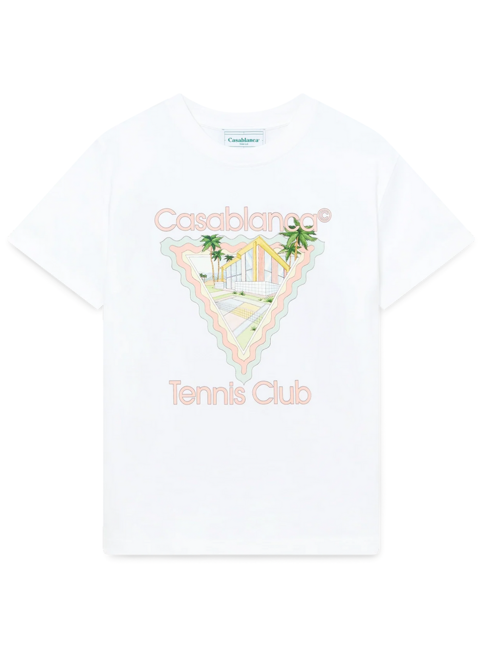 Casablanca Maison De Reve T Shirt White/Pink