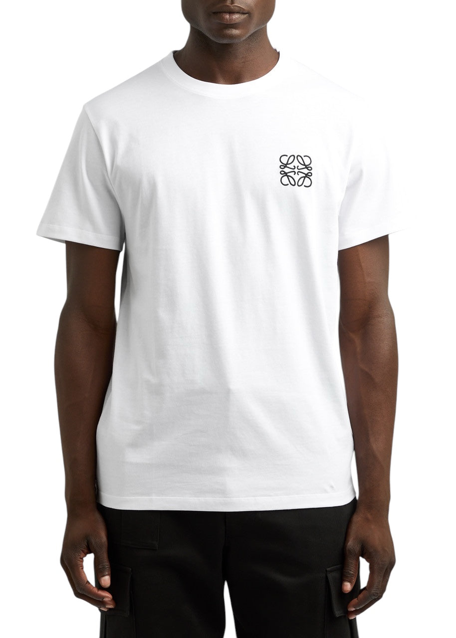 Loewe Anagram Embroidered Logo T-Shirt White
