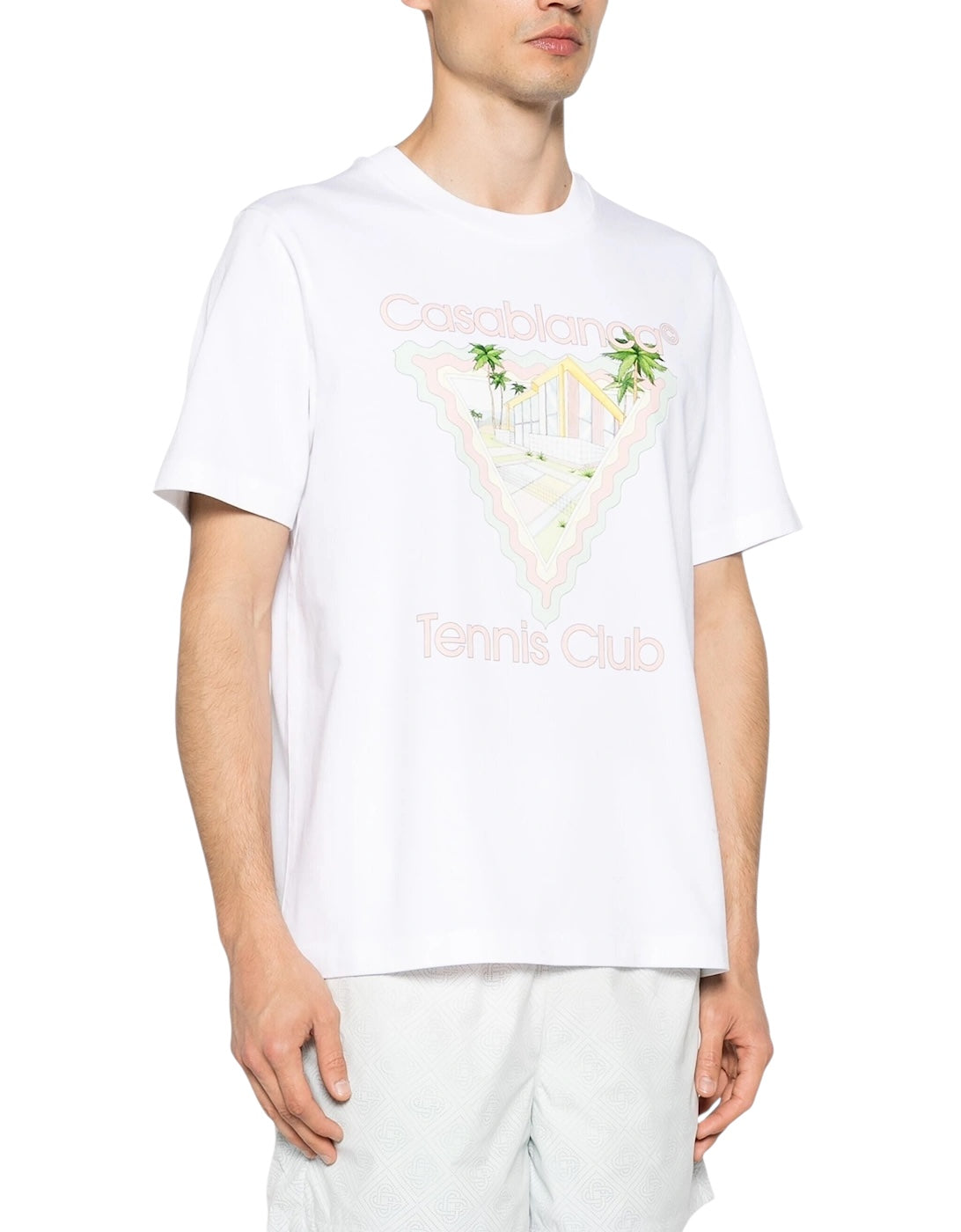 Casablanca Maison De Reve T Shirt White/Pink