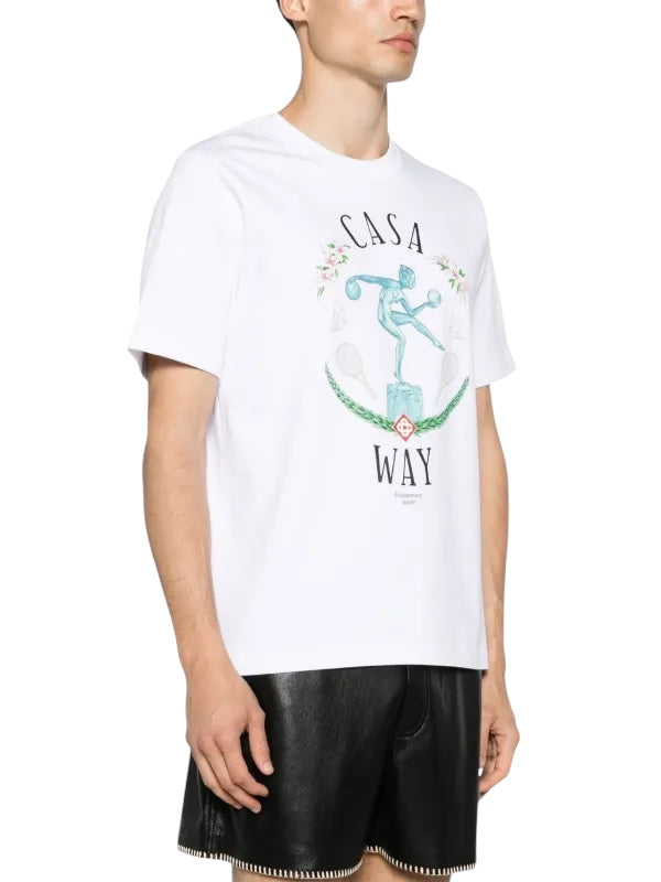 Casablanca Statue En Marbre T-Shirt White