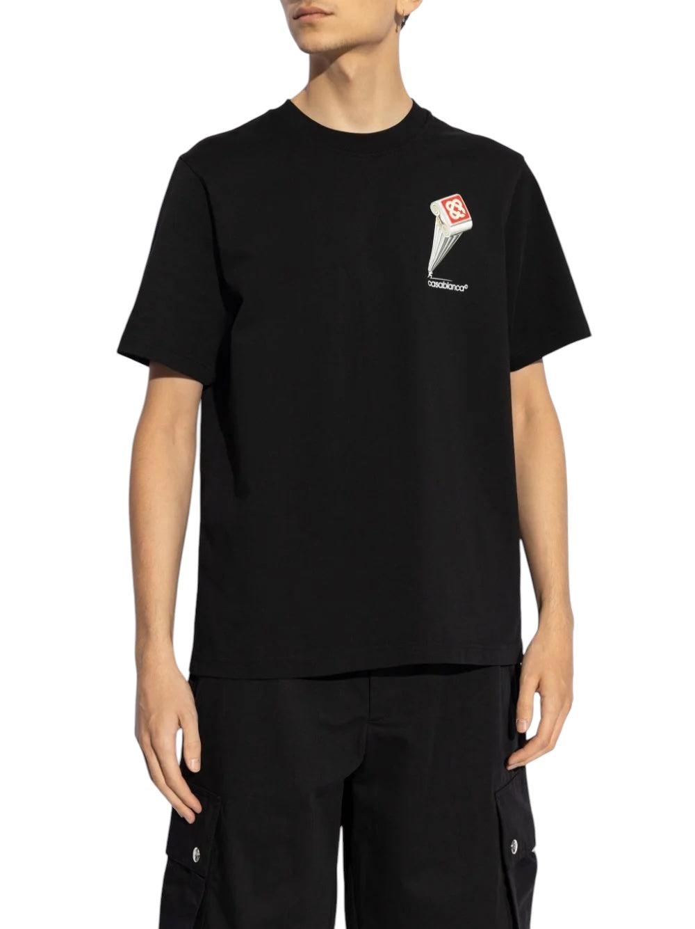 CASABLANCA LEANING COLUMN T SHIRT BLACK