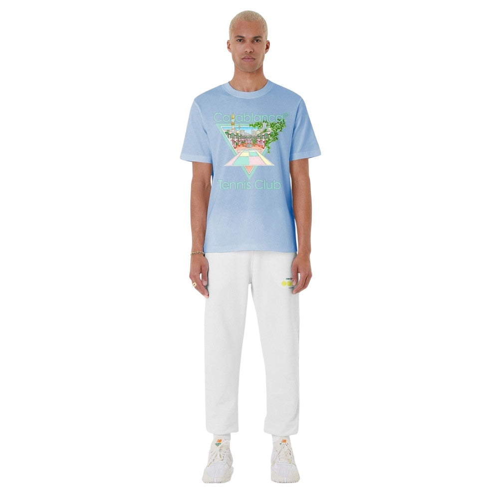 Casablanca Tennis Club Icon T-Shirt Pale Blue