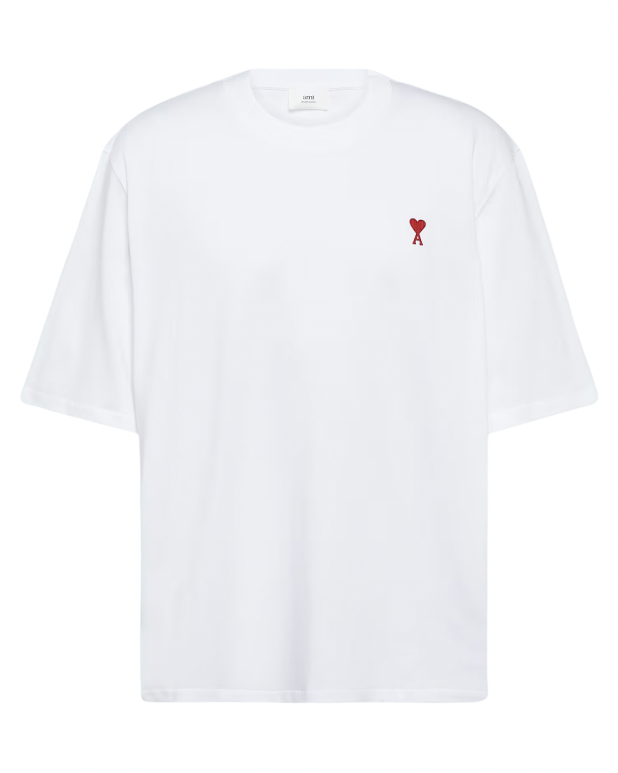 AMI PARIS De Coeur T Shirt White Oversized