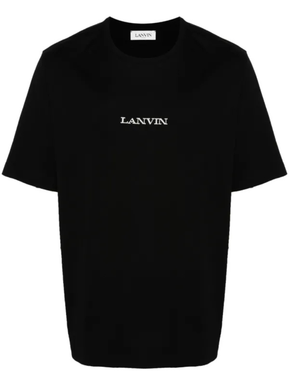 Lanvin Embroidered Small Logo T-Shirt Black