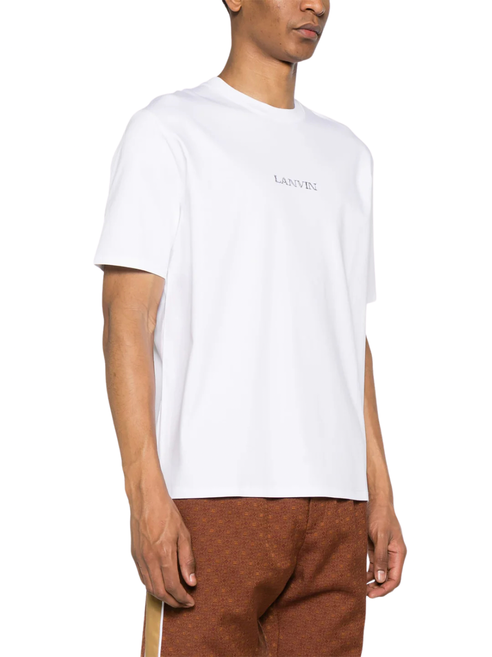 Lanvin Embroidered Small Logo T-Shirt White
