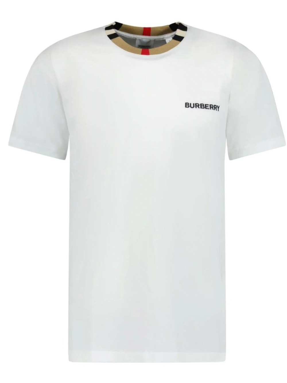 Burberry Jayson Check T Shirt White
