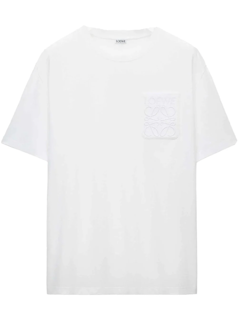 Loewe Relaxed Fit Tonal Pocket Logo T Shirt in White