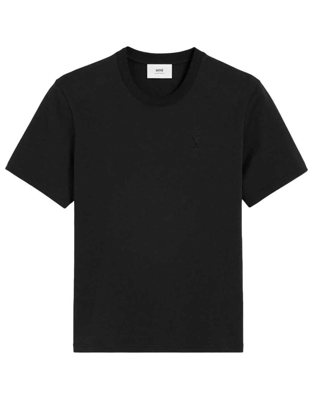 Ami Paris Embossed Logo T-shirt Black
