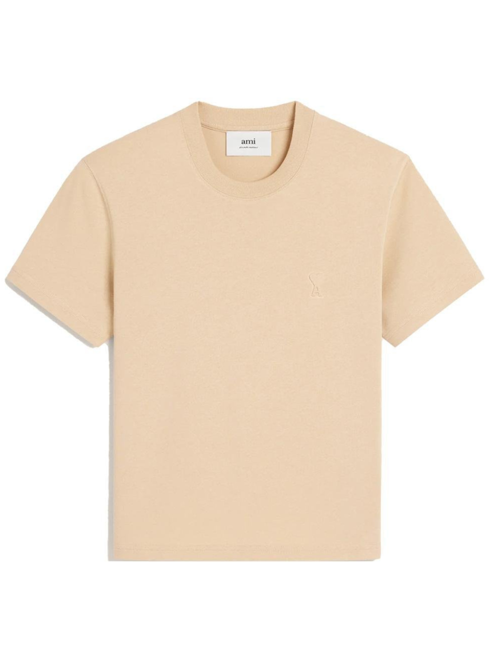 Ami Paris Embossed Logo T-shirt Gingembre