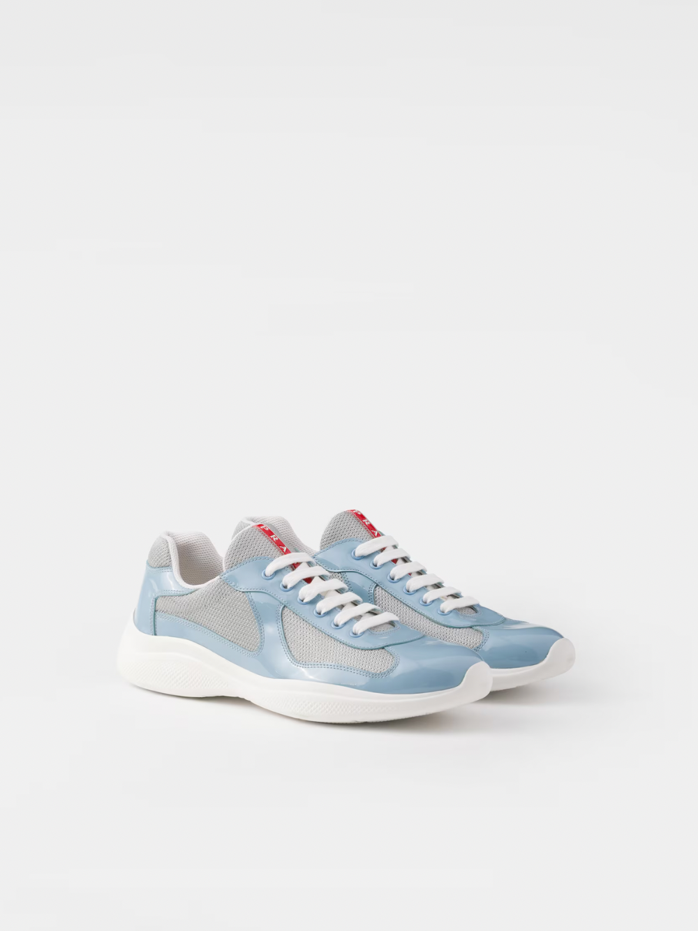 Prada Americas Cups Light blue & Silver Mesh