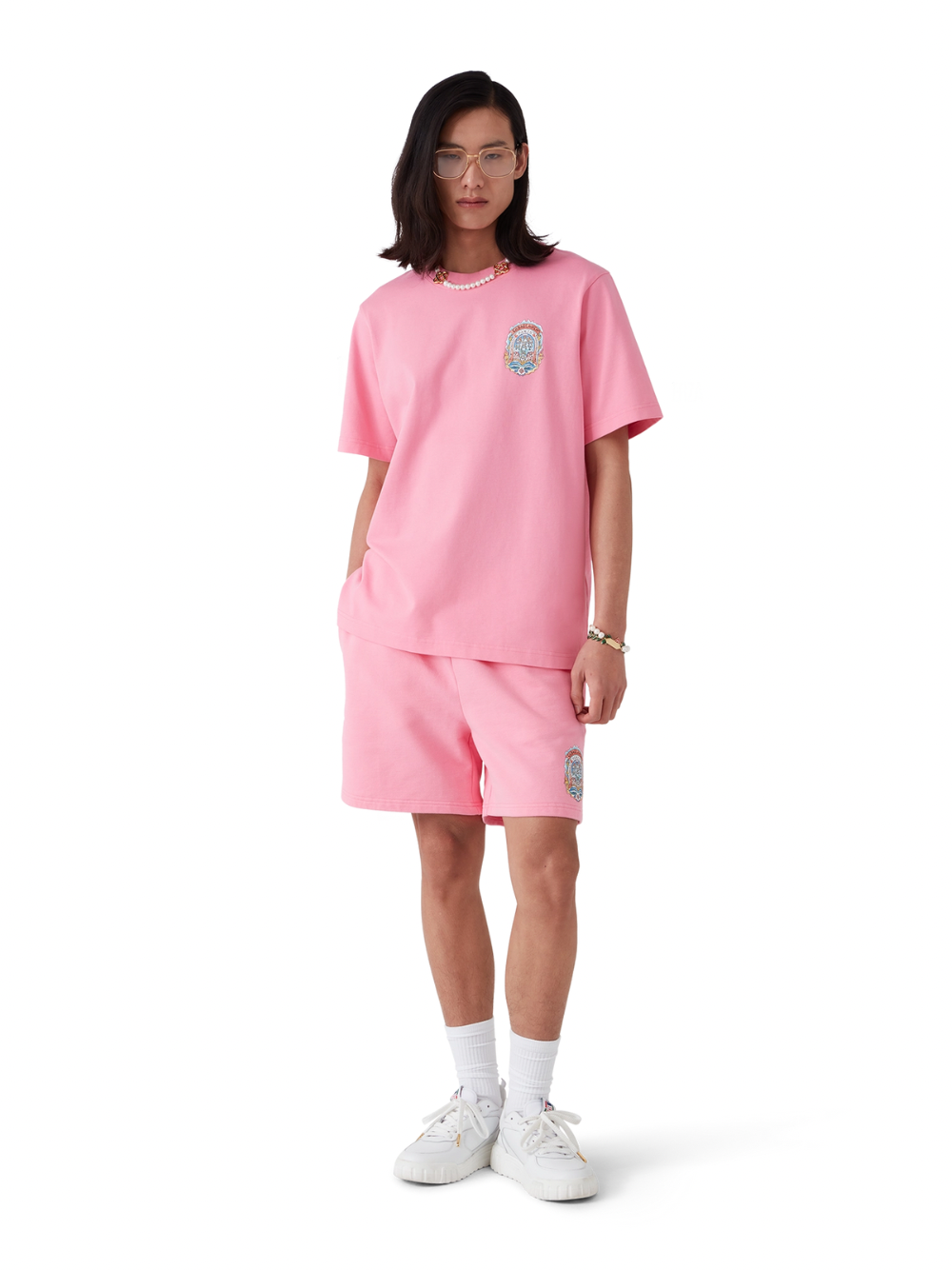 Casablanca Casa Way Skate T Shirt Pink