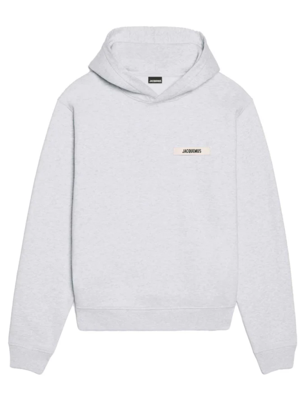 Jacquemus The Gros Grain Logo Hoodie in Grey