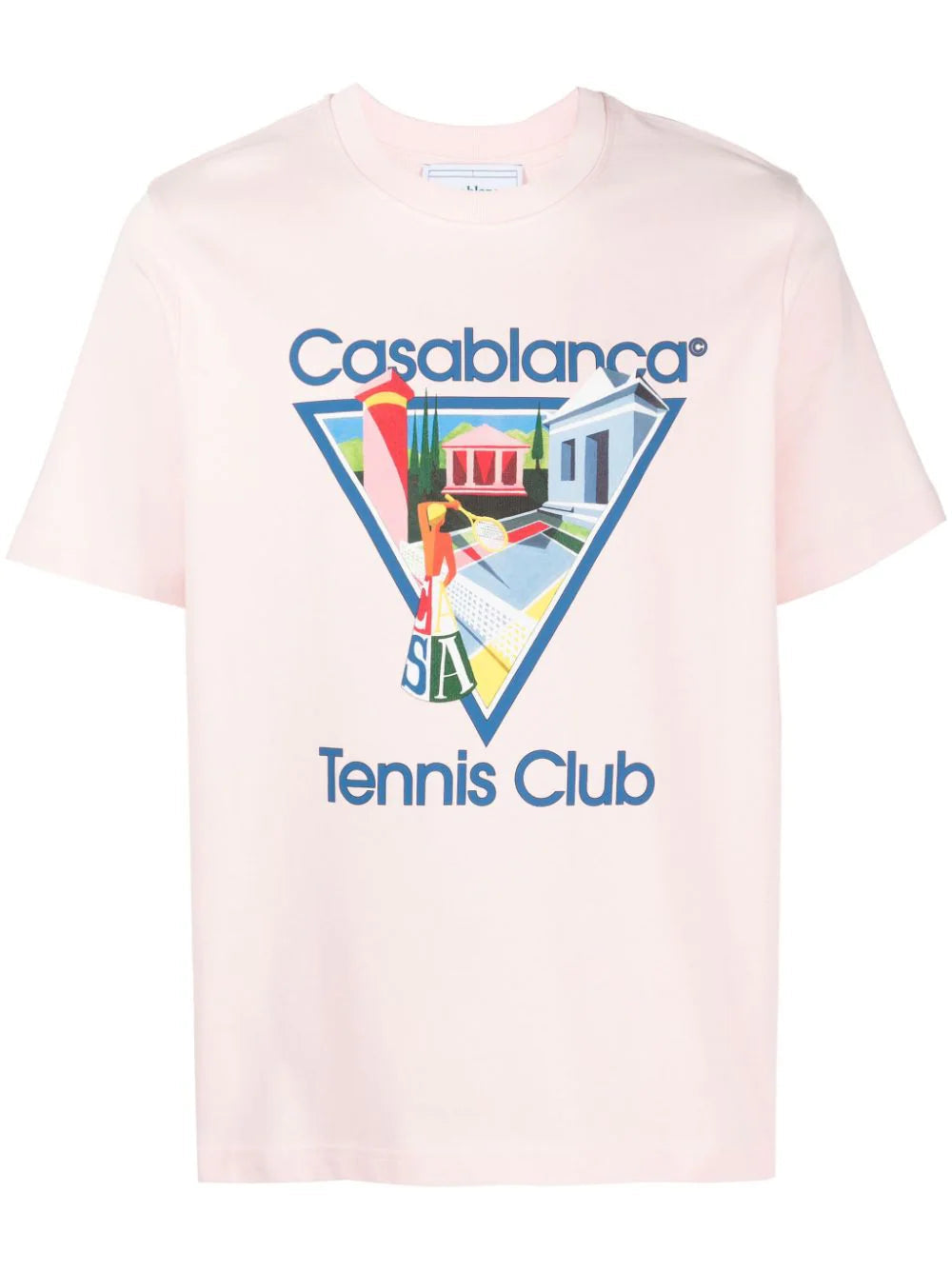 Casablanca Tennis Club La Joueuse T Shirt Pink