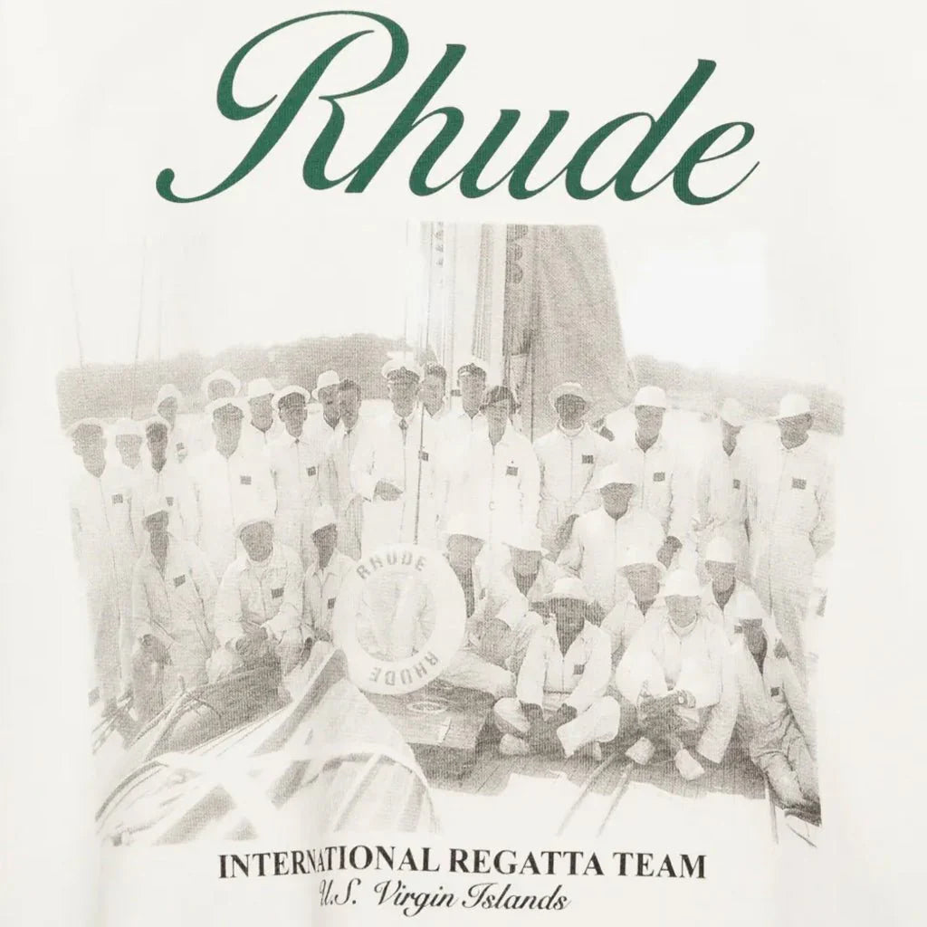 Rhude Virgin Islands Script Vintage T Shirt White