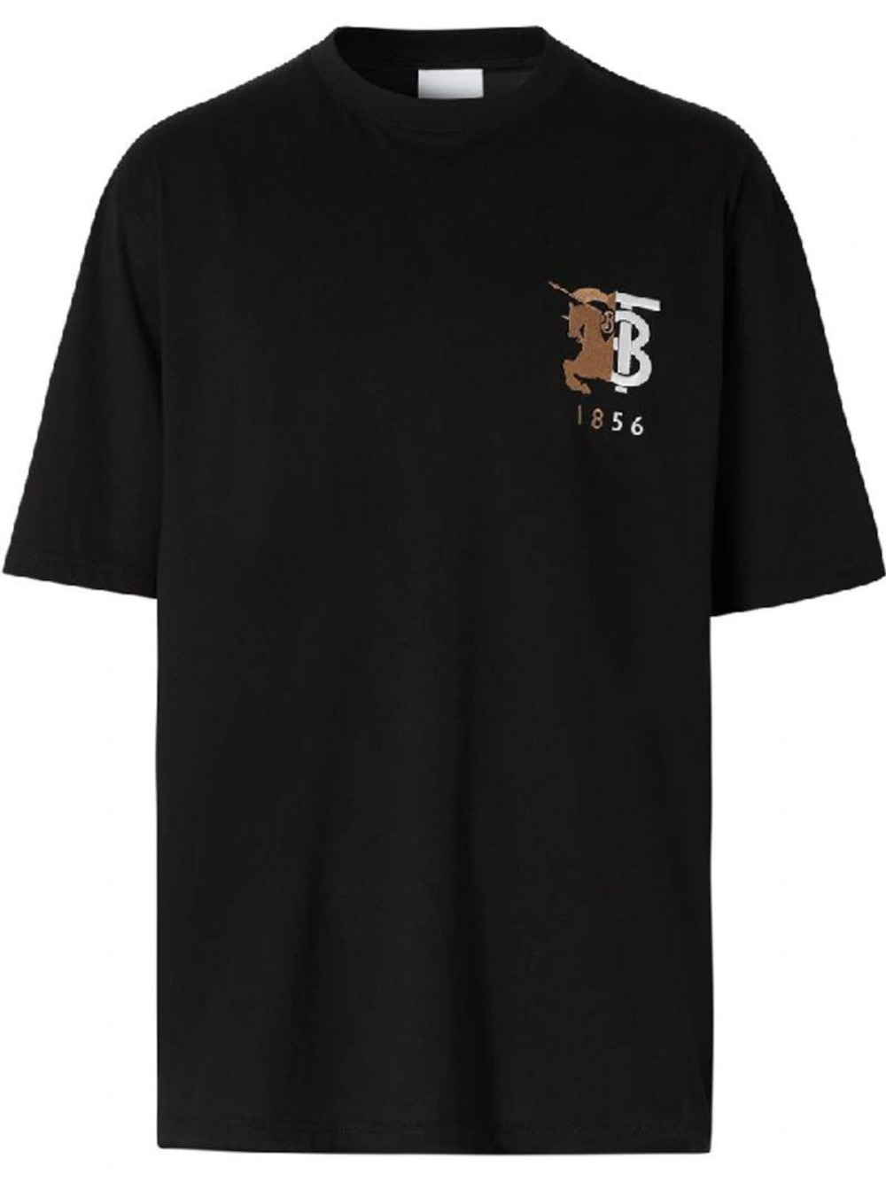 BURBERRY 1856 LOGO BLACK T SHIRT