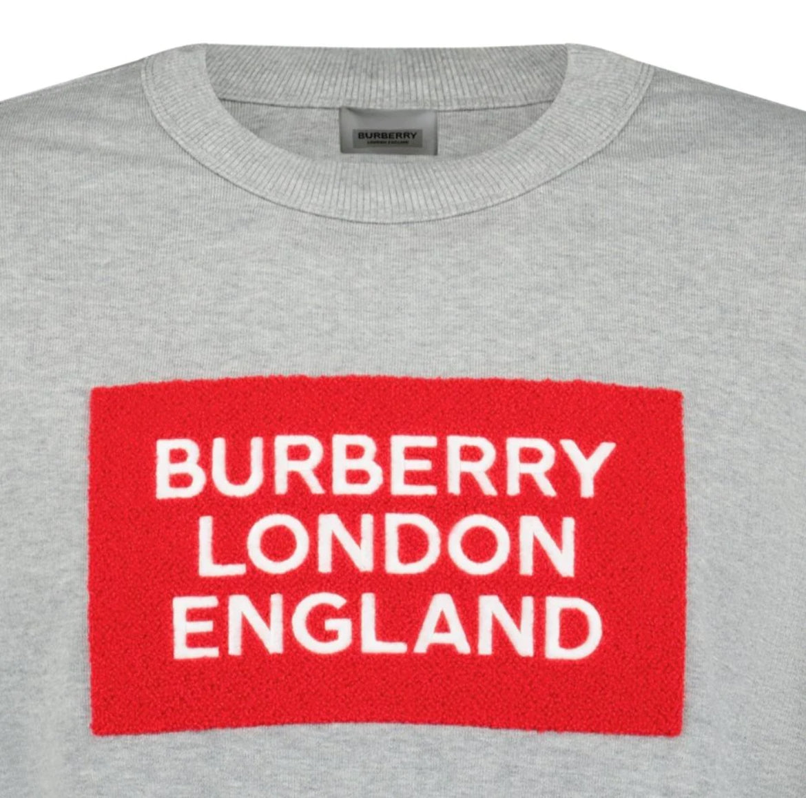 BURBERRY 'FAWSON' COTTON SWEATSHIRT GREY