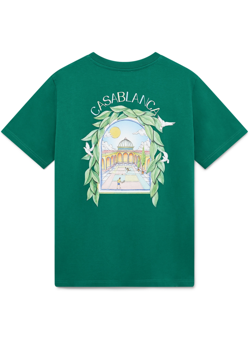 Casablanca L'Arche De Tennis Short Sleeve T Shirt Green