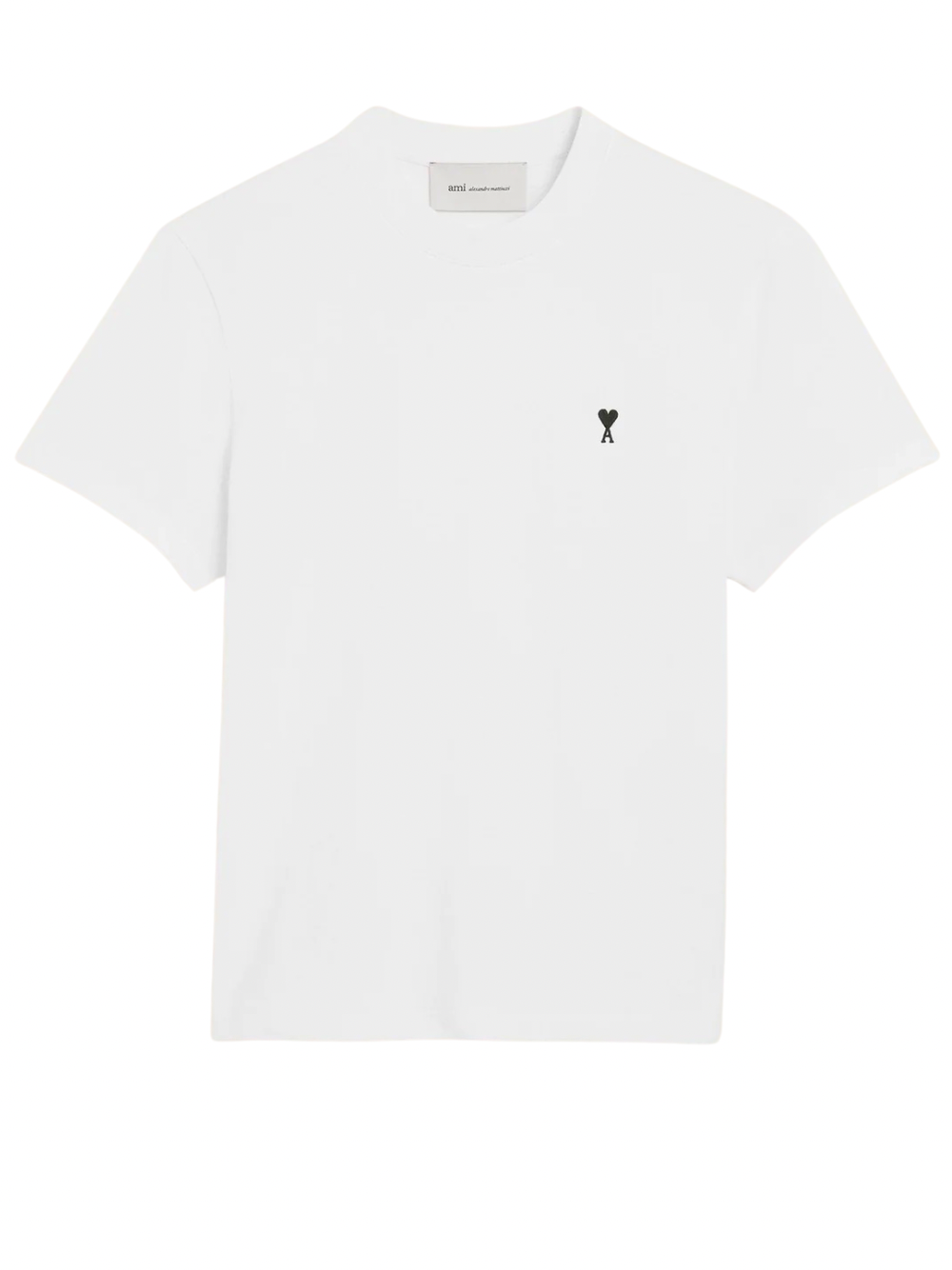 Ami Paris De Coeur Black Heart T Shirt White