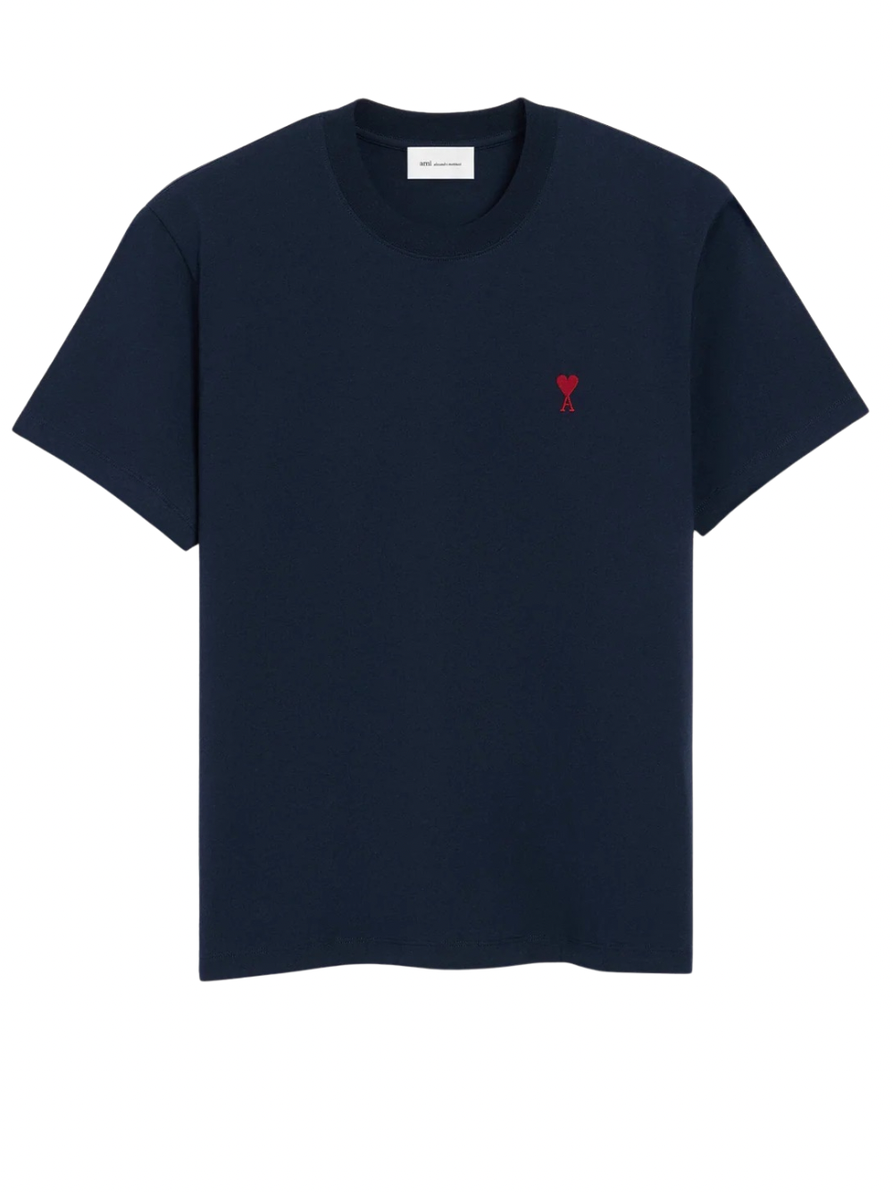 Ami Paris De Coeur Red Heart T Shirt Navy