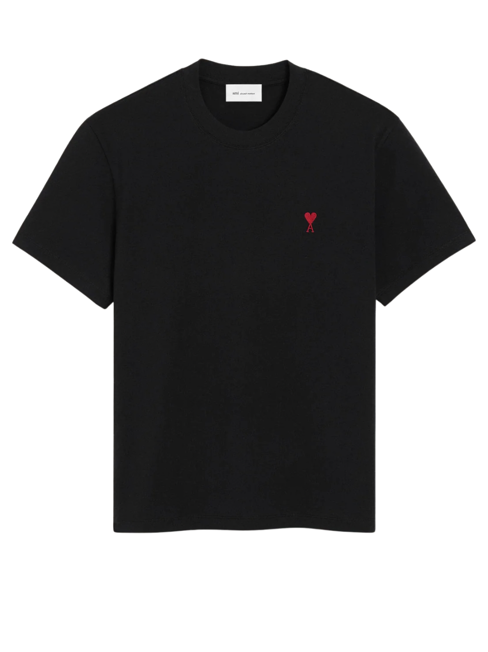 Ami Paris De Coeur Red Heart T Shirt Black