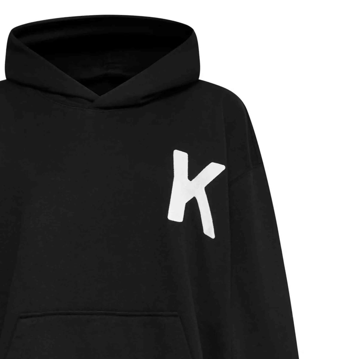 Kenzo Lucky Tiger Oversized Embroidered Hoodie Black