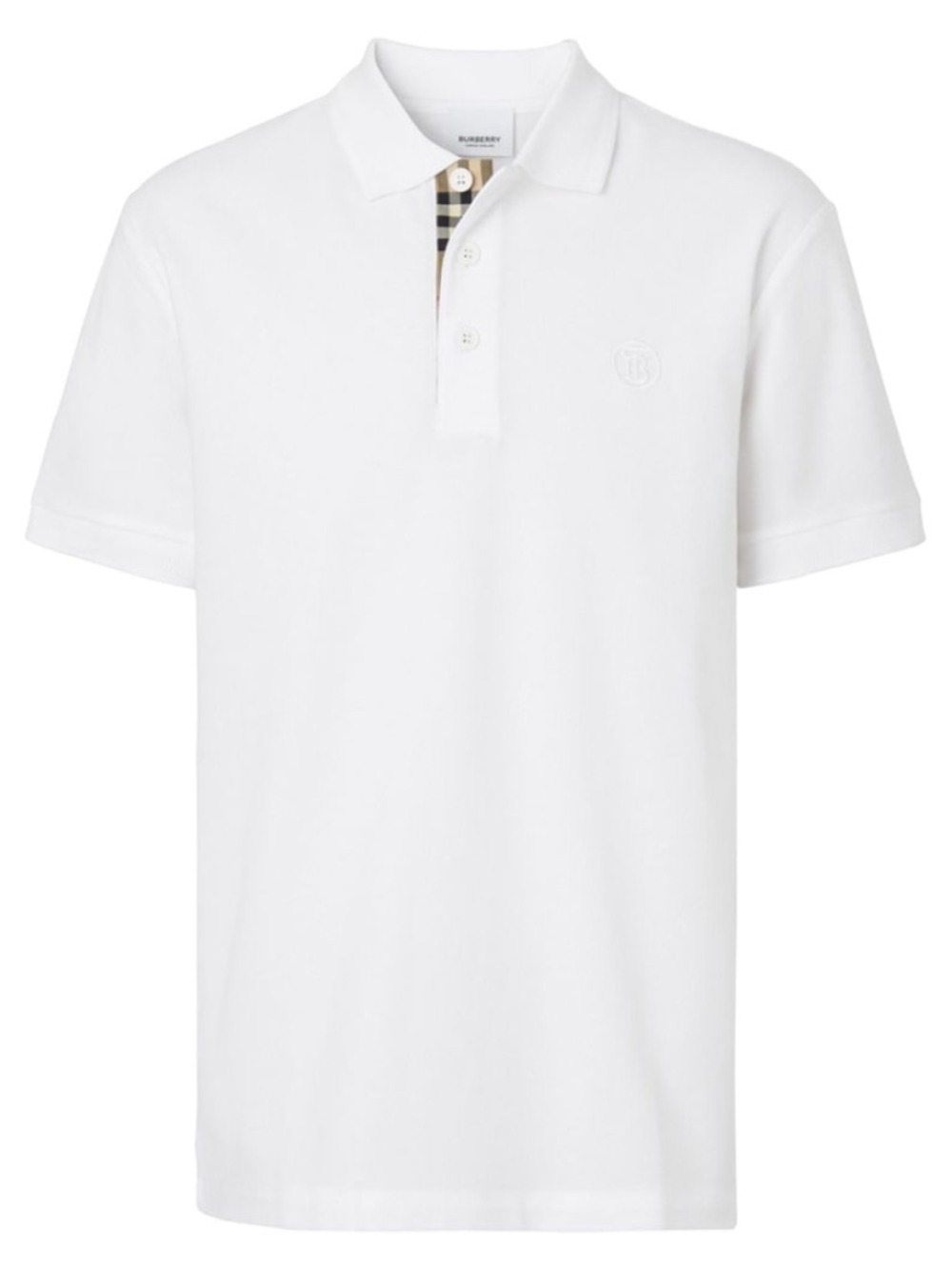 Burberry Monogram Polo Shirt White