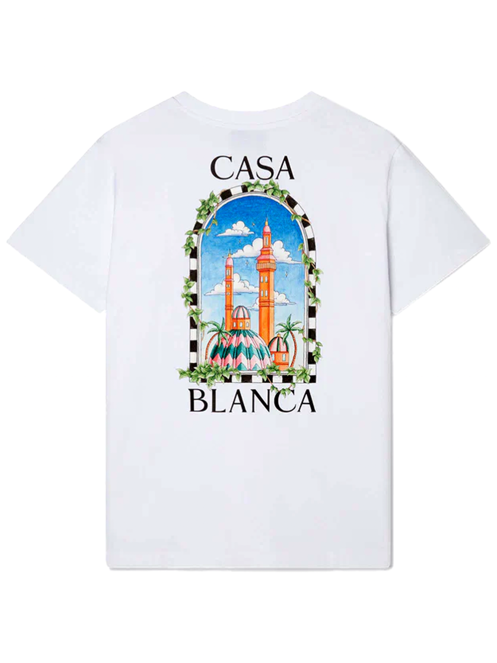 CASABLANCA VUE DE DAMAS T SHIRT WHITE