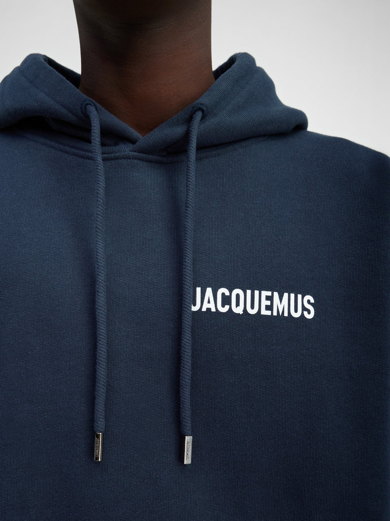 Jacquemus Logo Hoodie Navy