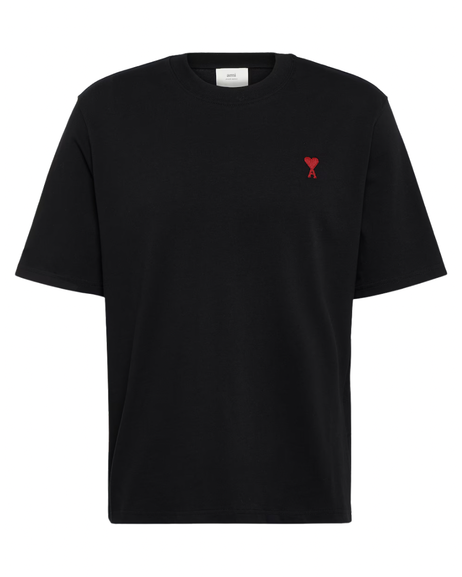 AMI PARIS De Coeur T Shirt Black Oversized