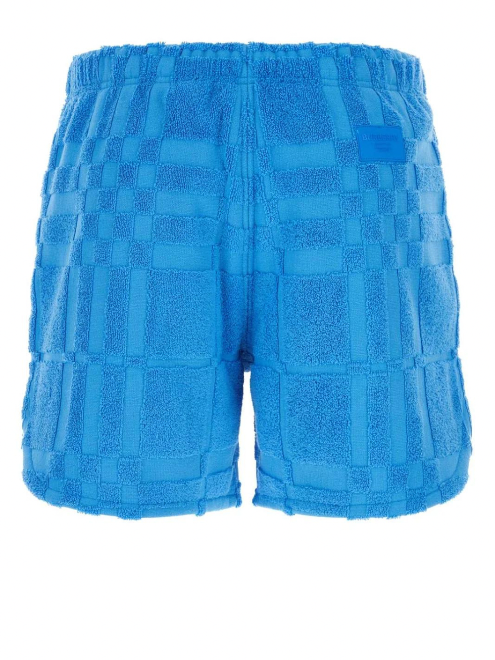 Burberry Towelling Check Shorts Blue