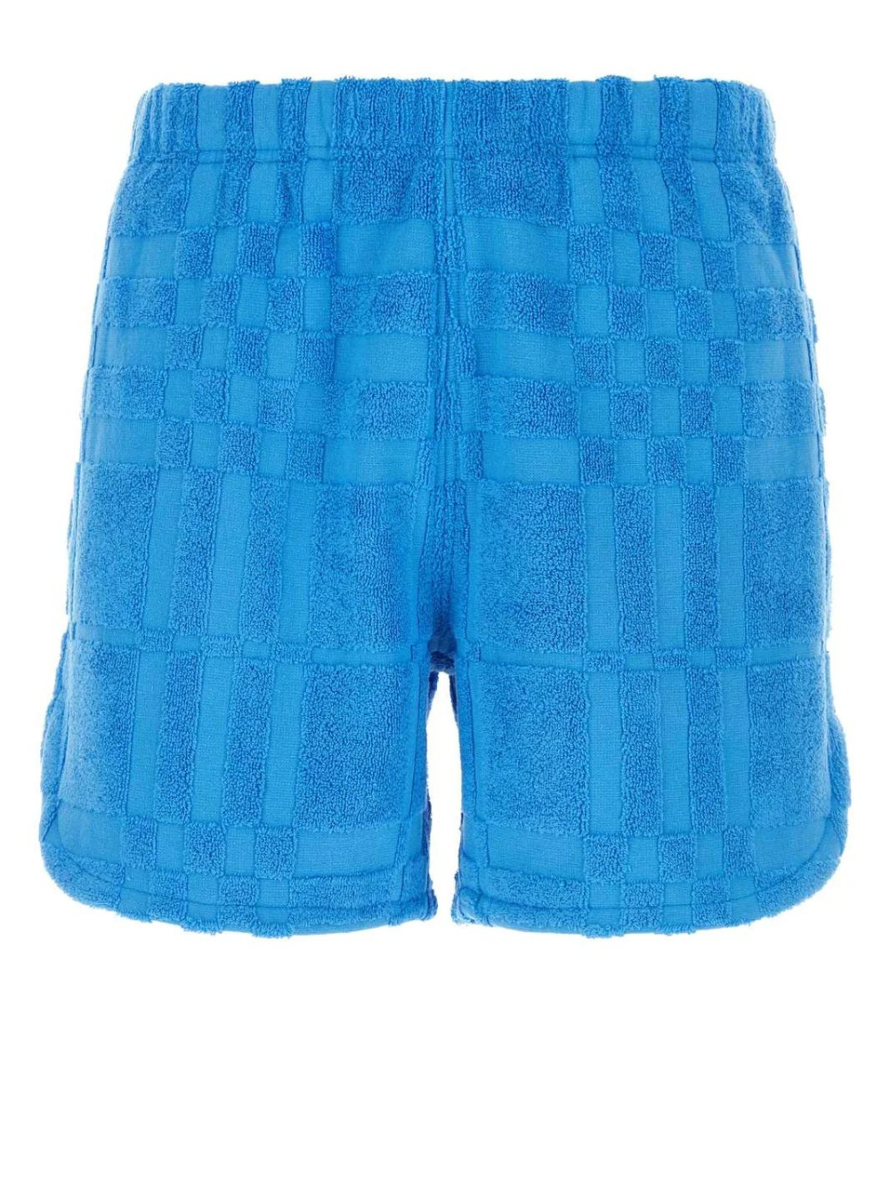 Burberry Towelling Check Shorts Blue