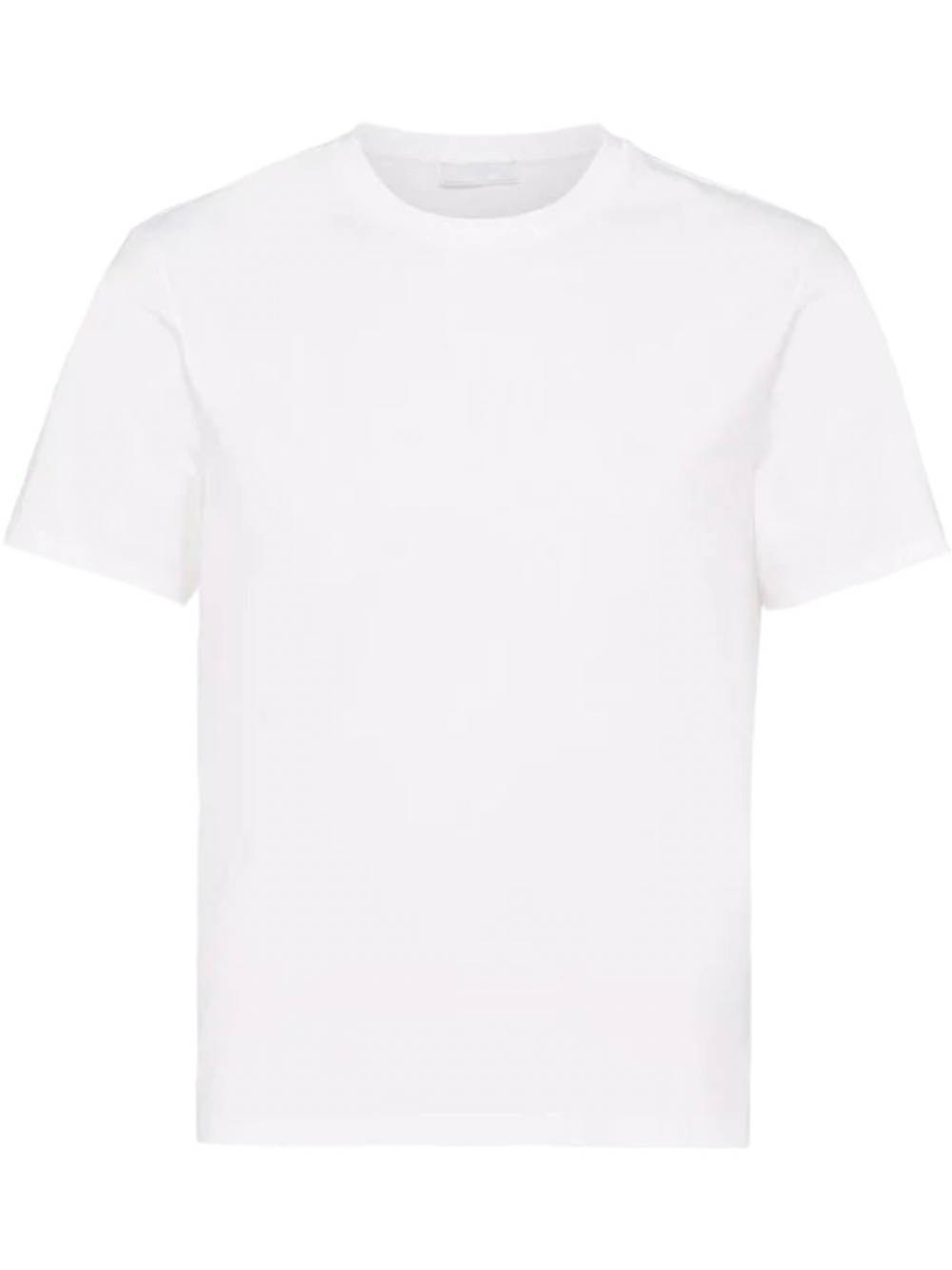 Prada Triangle Logo T Shirt White