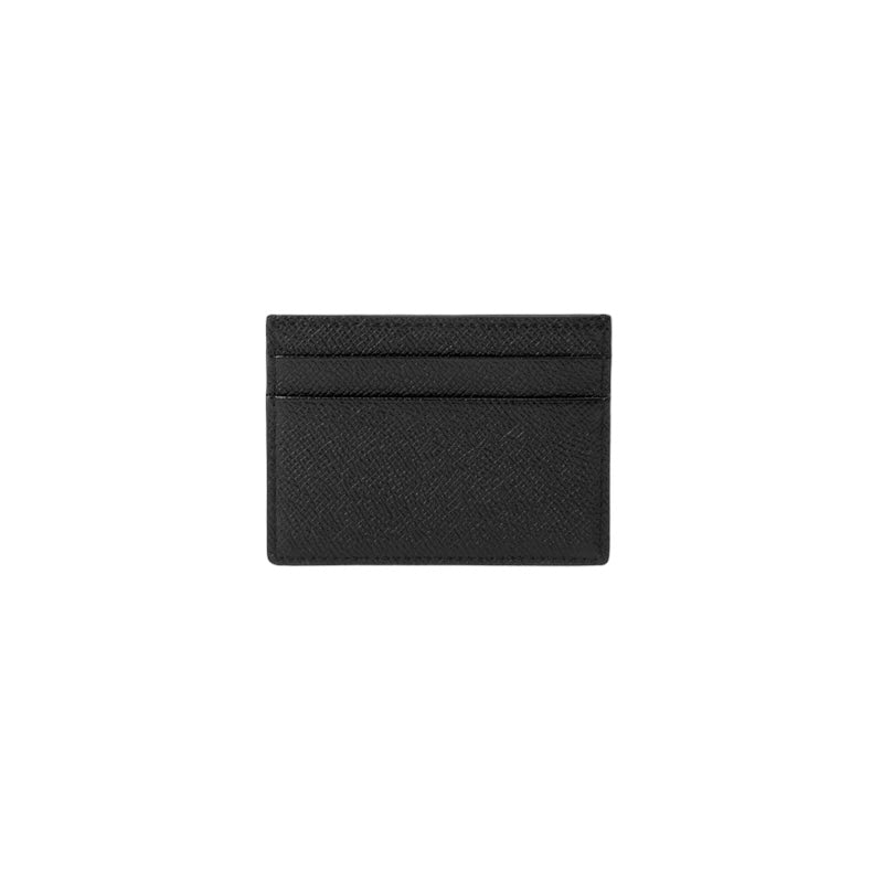 Burberry Grainy Leather TB Card Case Black