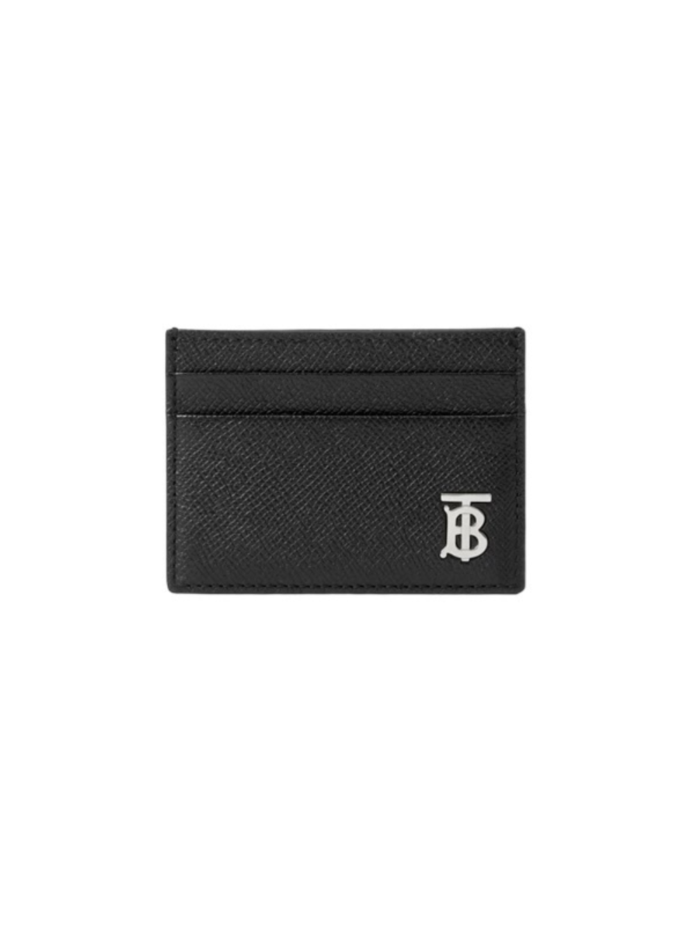 Burberry Grainy Leather TB Card Case Black