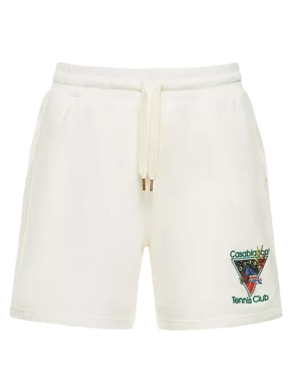 Casablanca Tennis Club Icon Embroidered Shorts White/Green