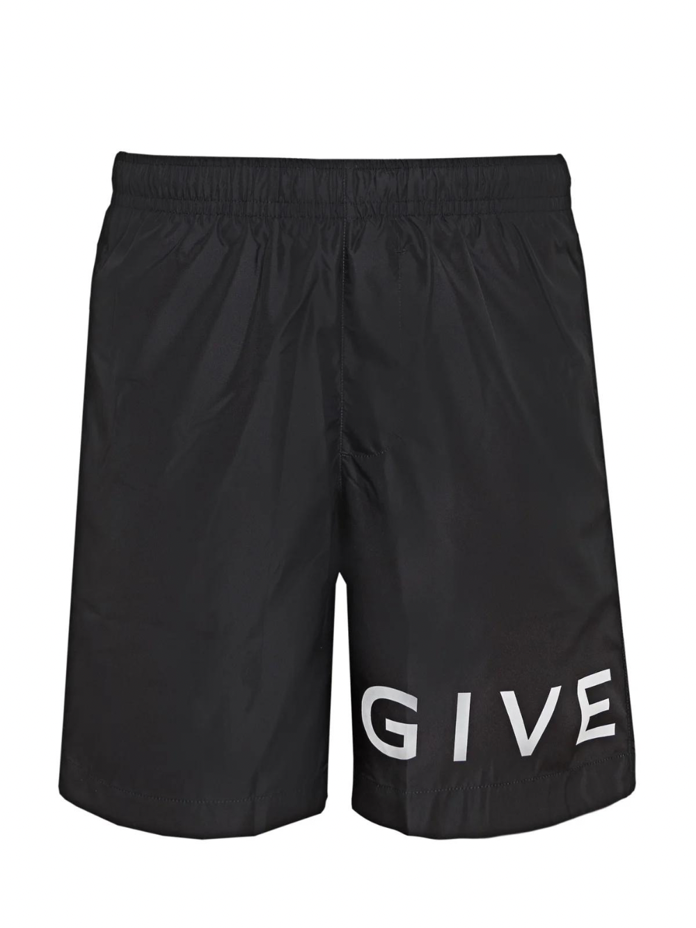 GIVENCHY LOGO LONG SWIMSHORTS BLACK