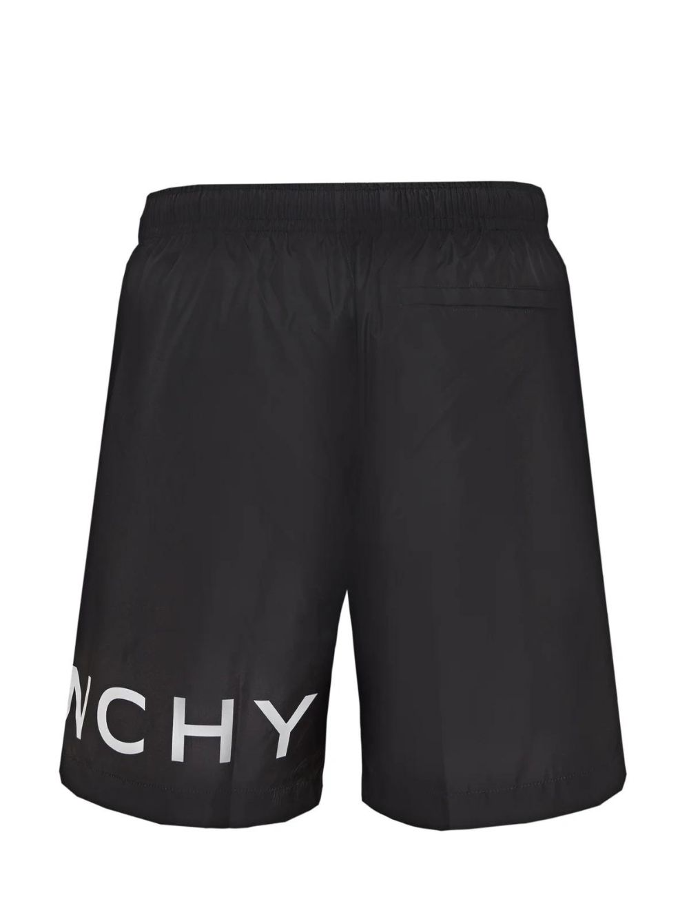 GIVENCHY LOGO LONG SWIMSHORTS BLACK