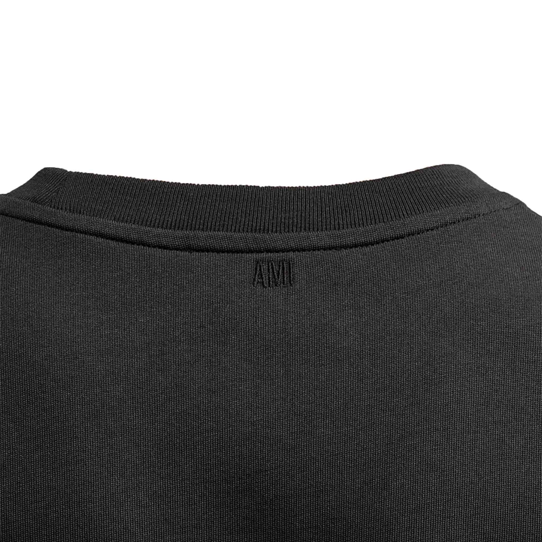 Ami Paris Embossed Logo T-shirt Black